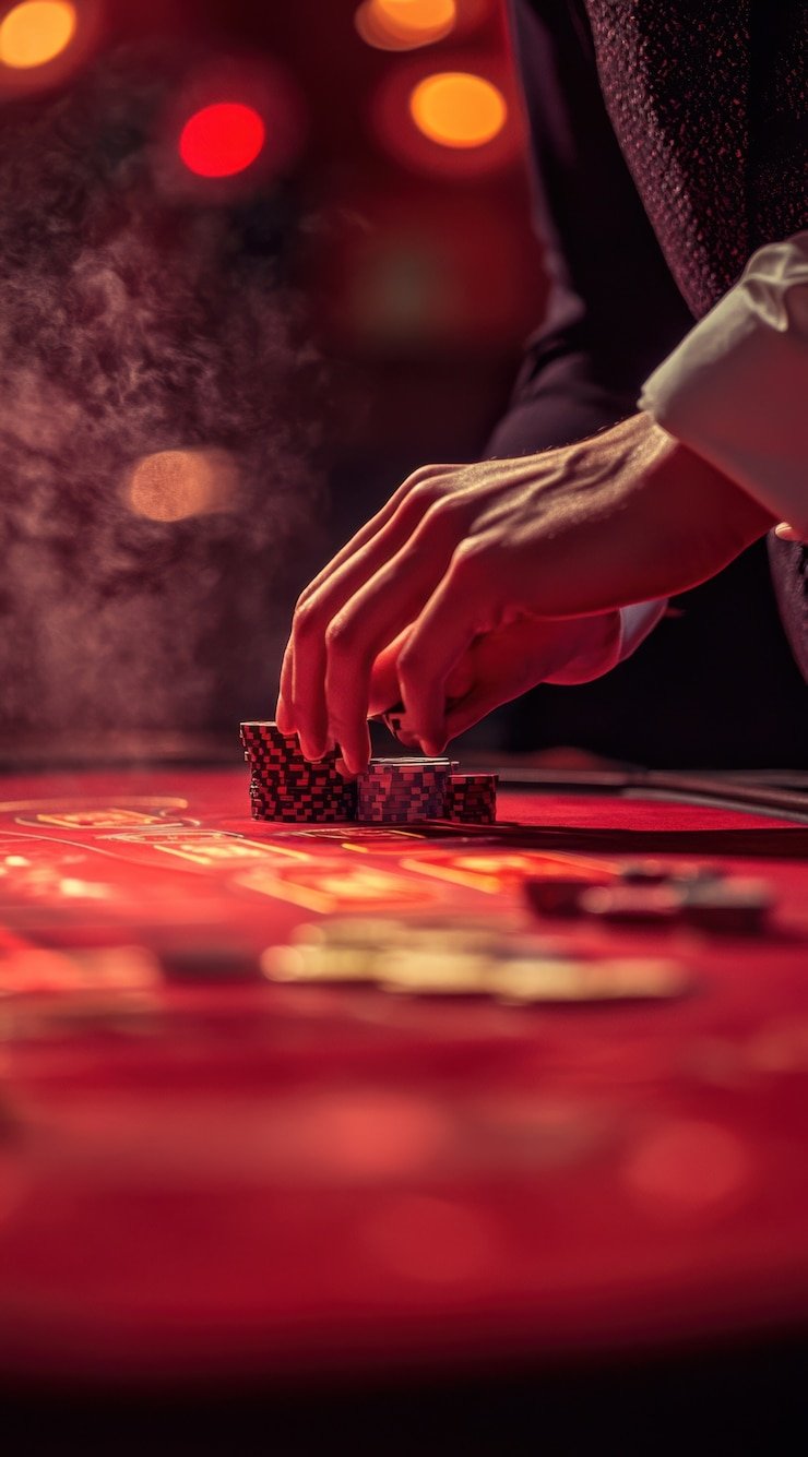 Antarmuka permainan Hood vs Wolf di aplikasi mobile boomingbet dengan gulungan dan simbol tema hutan
